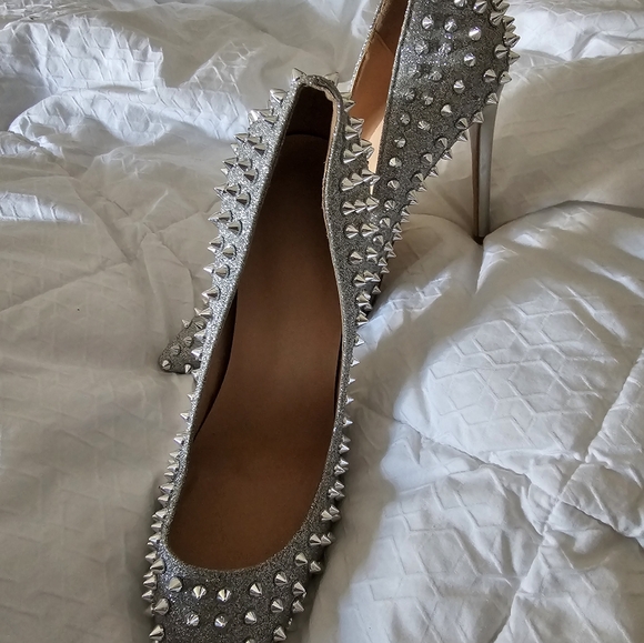 Studded sparkle heels 8.5 - Picture 2 of 4